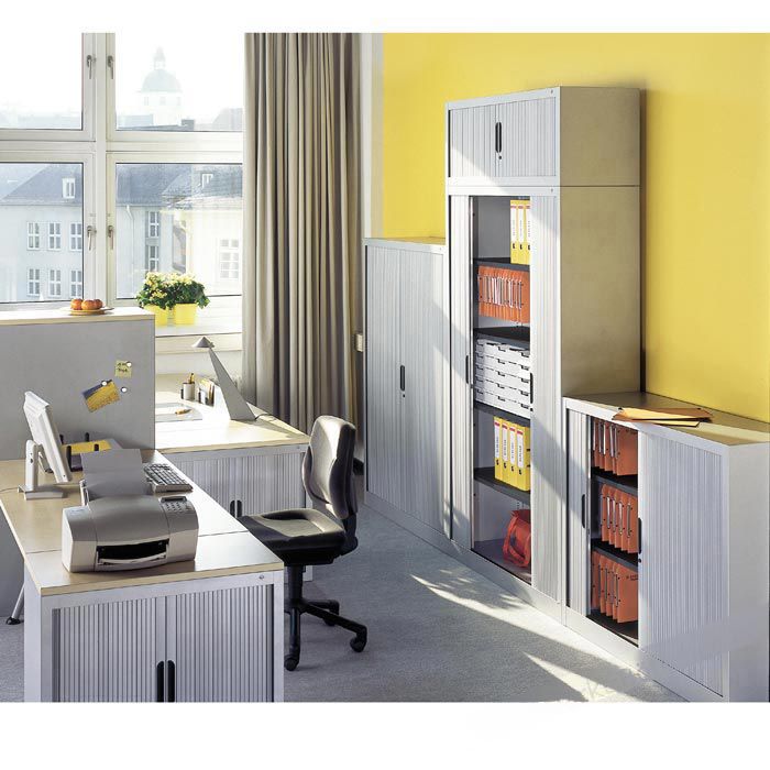 CP-Möbel Rollladenschrank Omnispace, aus Metall, abschließbar, 120 x