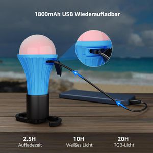Produktbild für Campinglampe Lepro aufladbar