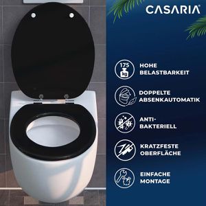 Produktbild für WC-Sitz CASARIA Toilettendeckel 108584, oval, aus Holz