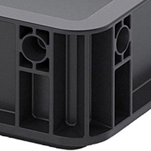 Produktbild für Eurobox AUER ESD EG 64/75 HG, schwarz, 15 Liter