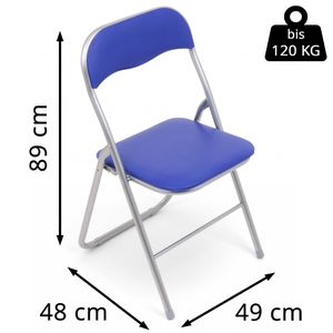 Produktbild für Klappstuhl Haest ST-HA-PVC, blau