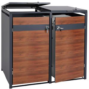 Produktbild für Mülltonnenbox Mendler HWC-J82, Metall