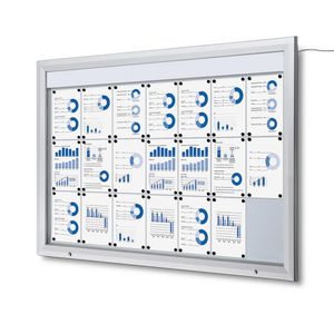 Produktbild für Schaukasten Showdown-Displays T-Linie LED B1 außen
