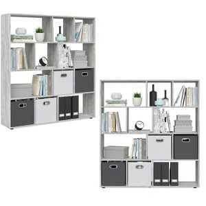 Produktbild für Bücherregal Vicco Pilar, grau