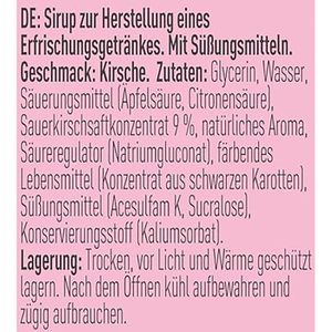 Produktbild für Sirup More Zerup Cherry, zuckerfrei