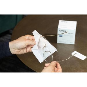 Produktbild für Brillenputztücher Uvex Feuchtreinigungstücher 9963, feucht
