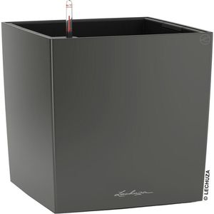 Übertopf Lechuza CUBE 50, anthrazit metallic, 49 x 50 x 49 cm