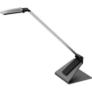 Schreibtischlampe Maul Maulsolaris, silber, LED