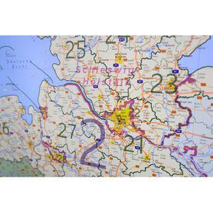 Produktbild für Deutschlandkarte GeoMetro XL Postleitzahlenkarte, rahmenlos