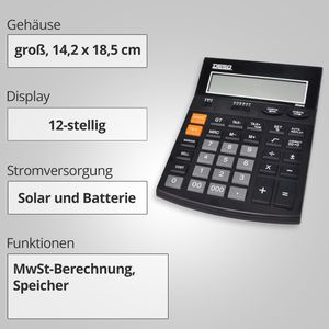 Produktbild für Taschenrechner DESQ Heavy Duty XLarge 30666