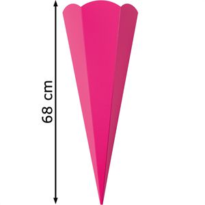 Produktbild für Schultüte Folia 92523, Rohling, pink