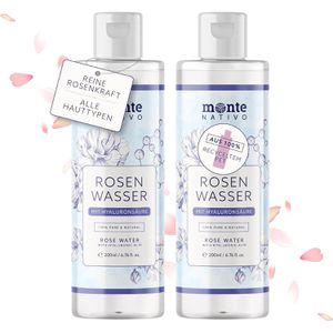 Produktbild für Gesichtswasser Monte-Nativo Rosenwasser mit Hyaluron, klärend