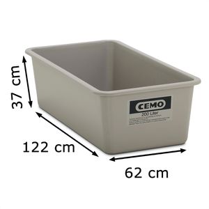 Produktbild für Großbehälter CEMO 5671, 200 Liter, flache Ausführung