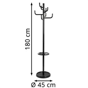 Produktbild für Garderobenständer Böttcher-AG schwarz