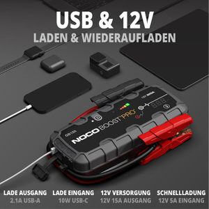 Produktbild für Starthilfe-Powerbank NOCO Boost Pro GB150, 12V