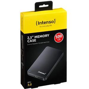 Produktbild für Festplatte Intenso Memory Case, schwarz