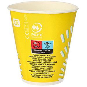 Produktbild für Trinkbecher Papstar 14774, gelb