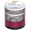 Washi-Tape Folia 26401 Vintage, aus Reispapier 1 Rolle 5mm x 10m, 3 Rollen 15mm x 10m, 4 Rollen