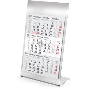 Tischkalender Geiger Desktop Steel, Jahr 2024