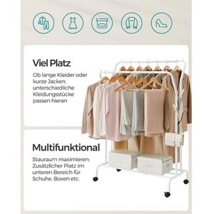 Produktbild für Garderobenständer Songmics HSR107W01, weiß