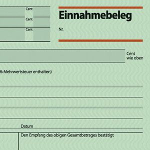Produktbild für Einnahmebeleg Sigel EB615, A6 quer