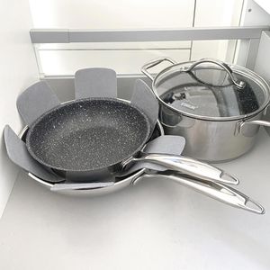 Produktbild für Pfannenschoner STONELINE 14234, grau, aus Vlies
