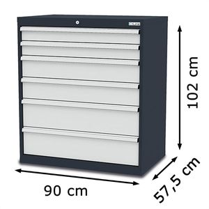 Produktbild für Schubladenschrank Simplaflex CL9H100222, Metall