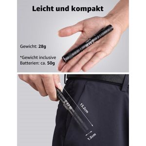 Produktbild für UV-Taschenlampe Lepro mit LED, 13,2 cm