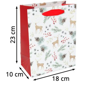 Produktbild für Geschenktüte Sigel GT133, Christmas Motifs Watercolor