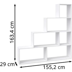 Produktbild für Bücherregal Vicco 55302, weiß