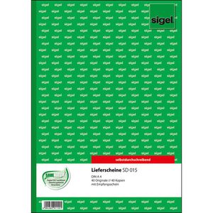 Produktbild für Lieferscheinbuch Sigel SD015, A4