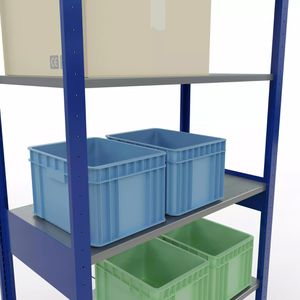 Produktbild für Schwerlastregal Schulte 12651-B, 6 Metallböden