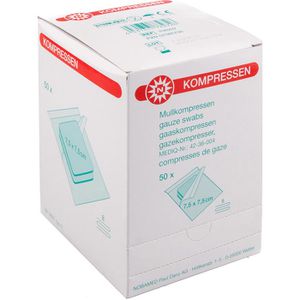 Produktbild für Mullkompressen Nobamed 708207, aus Baumwolle, steril