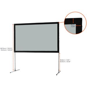 Produktbild für Beamer-Leinwand Celexon Faltrahmen Mobil Expert