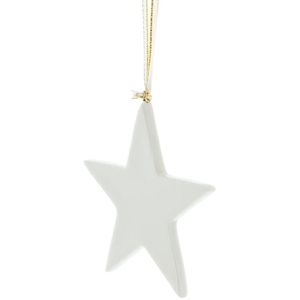 Produktbild für Weihnachtsbaumschmuck Frank-Flechtwaren 225425, weiß, 5-10 cm