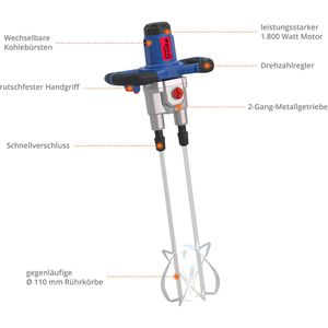 Produktbild für Rührwerk Güde GRW 1811.1 TWIN, 58044