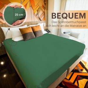 Produktbild für Spannbettlaken NatureMark Jersey, 180-200 x 200 cm