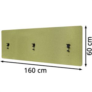 Produktbild für Tischtrennwand Mendler HWC-G75, grün