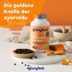 Produktbild für Curcumin gloryfeel Curcuma Extrakt, 90 Kapseln