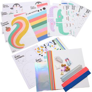 Produktbild für Bastelset Folia 924 WOW Bastelbox Happiness Safari