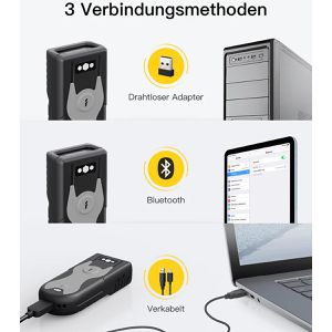 Produktbild für Barcode-Scanner Inateck BCST-43_gray, kabellos
