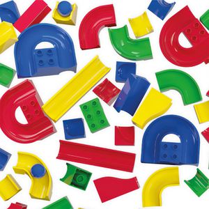 Produktbild für Murmelbahn-Erweiterung HUBELINO 420381 Bahnelemente Set