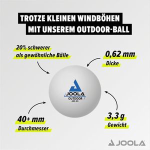 Produktbild für Tischtennisschläger Joola Vivid Outdoor, 6-teiliges Set