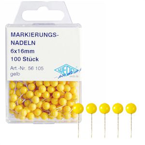 Markierungsnadeln Wedo 56105, gelb