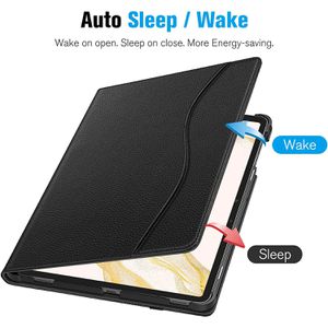 Produktbild für Tablet-Hülle Fintie Multi-Winkel Folio, schwarz