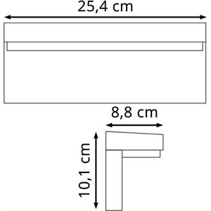 Produktbild für Wandleuchte Philips-Hue Nyro, aus Aluminium, für außen (IP44)