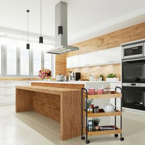 Produktbild für Küchenwagen Relaxdays 10021565, braun