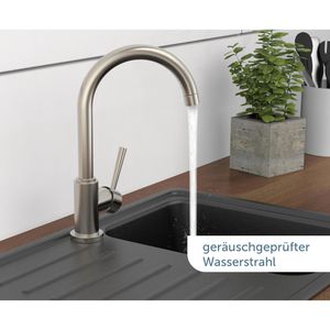 Produktbild für Küchenarmatur Schütte Cornwall, Edelstahl