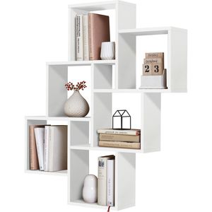 Wandregal FMD-Möbel Laurio 2, 2006-002, weiß