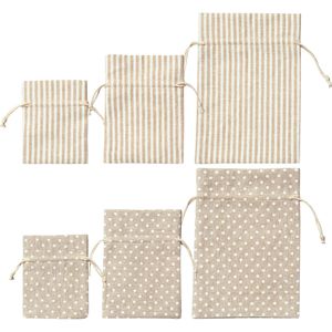 Produktbild für Geschenktüte Folia 64102, Stripes &amp; Dots, Set